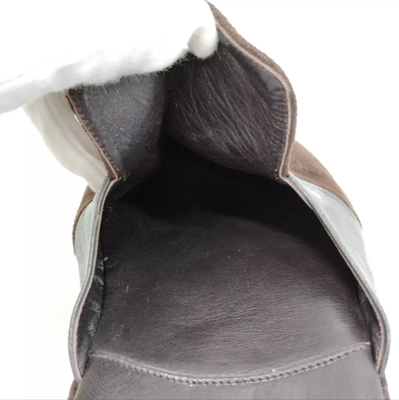 GUCCI SANDALS MEN BROWN̈ SUEDE/ CLUTCH CANVAS/SUEDE - Picture 6 of 9